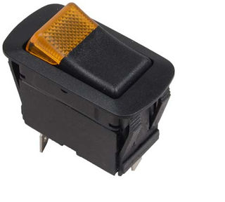 Brand New Cole Hersee Rocker Switch Amber 12V SPST