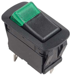 Brand New Cole Hersee Rocker Switch Green 12V SPST