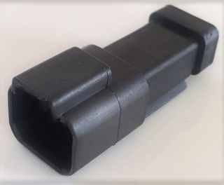2Pin DT Series, with roll crimp terminals. Female Housing/Male terminals
